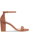 STUART WEITZMAN NEARLYNUDE SUEDE SANDALS