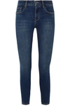 CURRENT ELLIOTT THE STILETTO CROPPED HIGH-RISE SKINNY JEANS