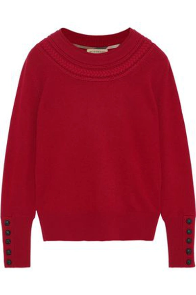 Burberry Woman Cashmere Sweater Crimson