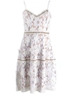 MICHAEL MICHAEL KORS EMBROIDERED LACE DRESS