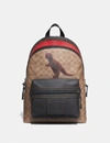 COACH COACH ACADEMY BACKPACK IN SIGNATURE CANVAS WITH REXY BY SUI JIANGUO - MEN'S,75597 JIKHA