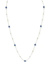 ARGENTO VIVO CRYSTAL BEAD 36" STATEMENT NECKLACE IN GOLD-PLATED STERLING SILVER