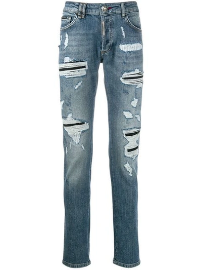 Philipp Plein Ripped Jeans - 蓝色 In Blue