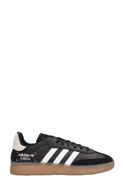 Adidas Originals Black Leather Samba Rm Sneakers | ModeSens
