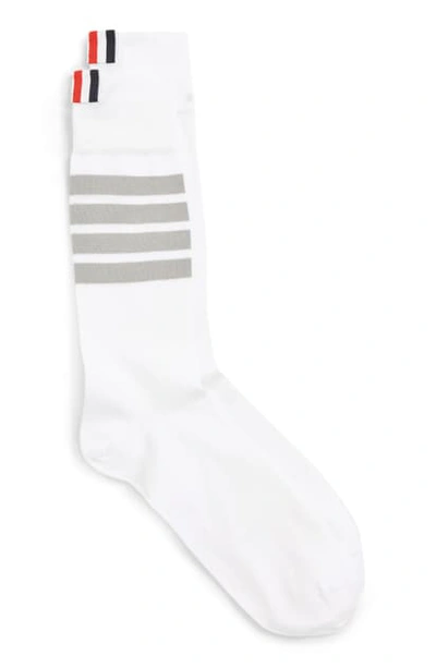 Thom Browne Bar Stripe Socks In White