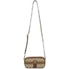 GUCCI GUCCI BROWN AND BEIGE GG OPHIDIA BAG