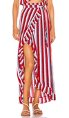 LOVERS & FRIENDS WAVES FOR DAYS WRAP SKIRT,LOVF-WQ410