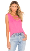 Lamade La Made Nolan Tank In Pink. In Neon Pink