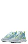 Nike Women's React Element 55 Sneakers In White/ Frosted Spruce/ Violet