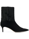 CHRISTOPHER KANE EMBROIDERED ANKLE BOOTS