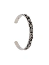 ALEXANDER MCQUEEN ALEXANDER MCQUEEN DANCING SKELETON CUFF - 银色