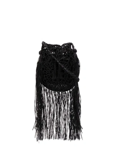 Alanui Crochet Bag - 黑色 In Black