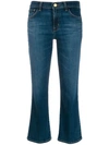 J BRAND J BRAND CROPPED SLIM-FIT JEANS - BLUE