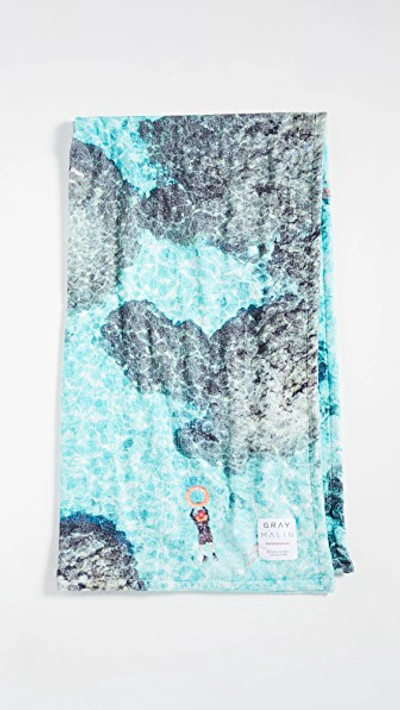 Gray Malin Bora Bora Beach Towel In Blue