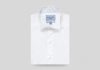 LEDBURY MEN'S REGENT WING COLLAR TUXEDO SHIRT WHITE COTTON,1W18W7-032-000-175-36