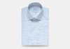 LEDBURY MEN'S LIGHT BLUE ALMONT OXFORD DRESS SHIRT CLASSIC COTTON,1W19J6-011-500-16-35