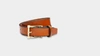 LEDBURY MEN'S COGNAC MILLINGTON DRESS BELT,1087-12-42