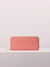 Kate Spade Margaux Leather Continental Wallet In Lychee