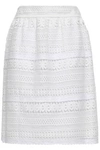BURBERRY GUIPURE LACE SKIRT,3074457345620621814