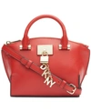 DKNY ELISSA SMALL LEATHER SATCHEL, CREATED FOR MACY'S
