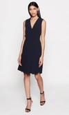 Equipment Norice V-neck Sleeveless A-line Dress In Eclipse
