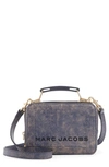 MARC JACOBS THE BOX 20 LEATHER CROSSBODY BAG - BLUE,M0014490