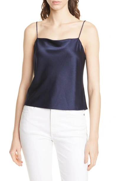 Alice And Olivia Harmon Drapey Camisole In Navy