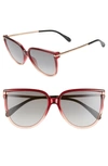 GIVENCHY 58MM GRADIENT CAT EYE SUNGLASSES,GV7131GS