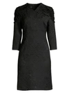 ESCADA WOMEN'S DELPHINE BEADED JACQUARD SHIFT DRESS,0400011091012