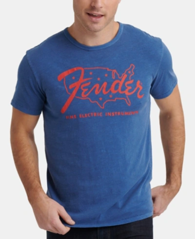 Lucky Brand Men's Fender Nation Graphic T-shirt In Federal Blue