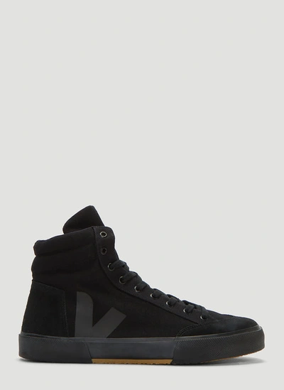 Veja X Lemaire Boots Canvas Sneakers In Black