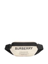 BURBERRY MEDIUM HORSEFERRY PRINT COTTON CANVAS BELT BAG