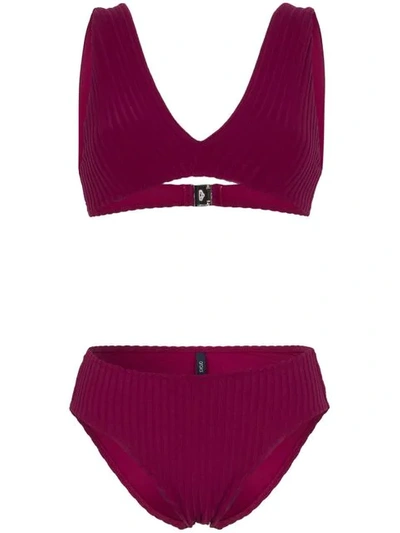 Araks Una Ulla Ribbed Bikini - 紫色 In Purple