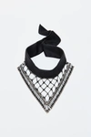 ALEXANDER WANG leather safety pin scarf