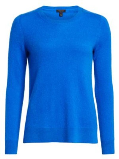 Saks Fifth Avenue Collection Cashmere Roundneck Sweater In Marina Blue