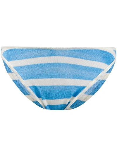 Jacquemus La Culotte Capri Bikini Bottoms In Blue
