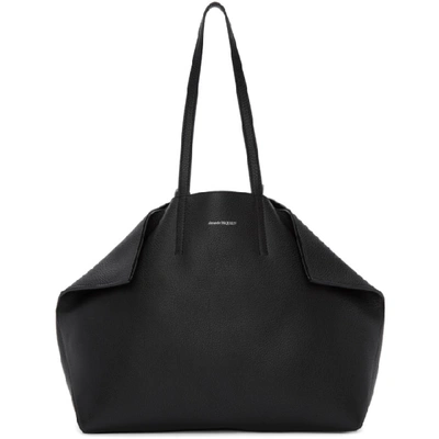 Alexander Mcqueen Butterfly Leather Tote - Black