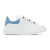 ALEXANDER MCQUEEN ALEXANDER MCQUEEN WHITE AND BLUE DEGRADE OVERSIZED SNEAKERS