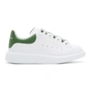 ALEXANDER MCQUEEN ALEXANDER MCQUEEN WHITE AND GREEN DEGRADE OVERSIZED SNEAKERS