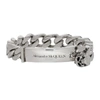 ALEXANDER MCQUEEN SILVER IDENTITY BRACELET