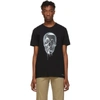 Alexander Mcqueen Men's Melting Metal Skull Graphic Short-sleeve T-shirt In Black