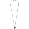 ALEXANDER MCQUEEN ALEXANDER MCQUEEN GUNMETAL DIVIDED SKULL NECKLACE