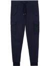 BURBERRY COTTON TAPERED CARGO TROUSERS