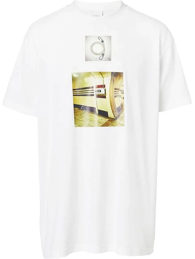 Burberry Montage Print T-shirt - 白色 In Neutrals