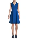 CALVIN KLEIN MINI EYELET FIT-AND-FLARE DRESS,0400010958041