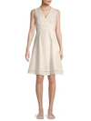 CALVIN KLEIN Mini Eyelet Fit-And-Flare Dress,0400010958041