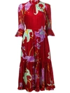 La Doublej Midi Visconti Dress In Red