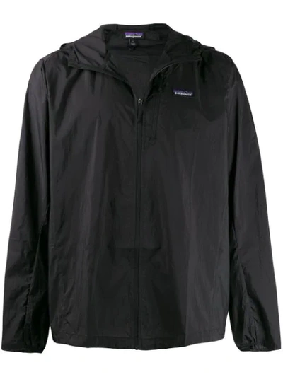 Patagonia Houdini Hooded Jacket In Black