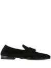 ANDREA VENTURA ANDREA VENTURA TASSEL DETAIL LOAFERS - BLACK