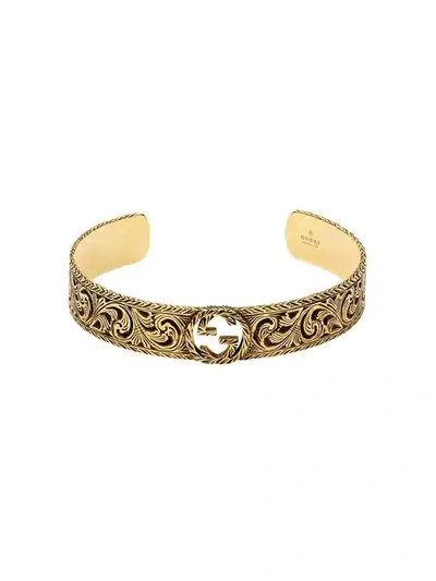 Gucci Yellow Gold Bracelet With Interlocking G In 0718